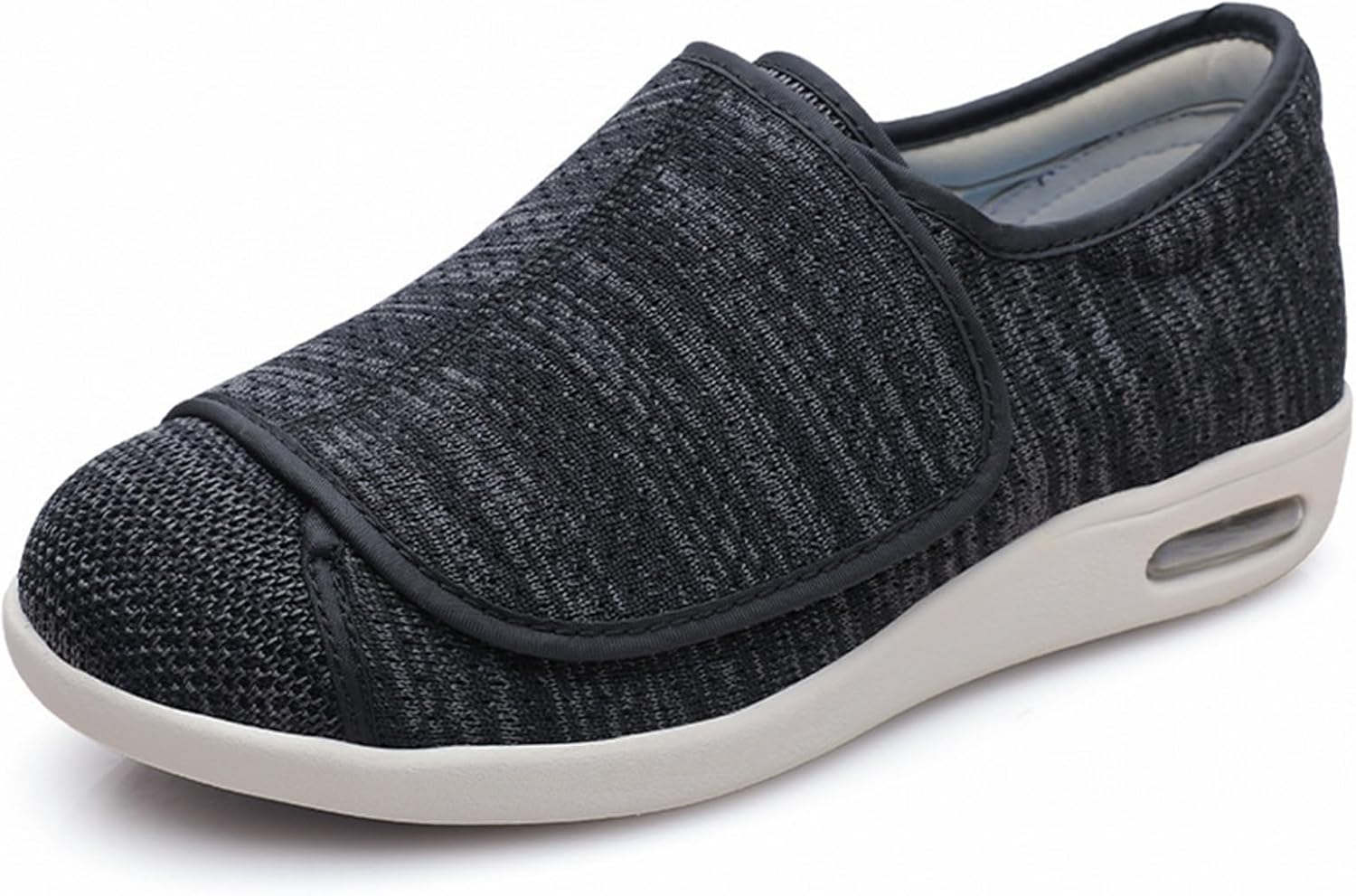 Wygwlg Diabetic Shoes for Women Adjustable Lightweight for Diabetic Edema Plantar Fasciitis Bunions Arthritis Swollen Feet Air Cushion Bottom Fattening and Widening Elderly Shoes