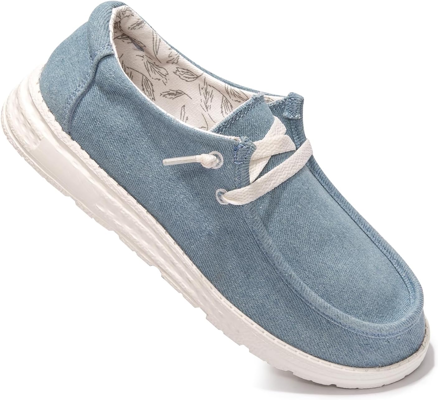 Women's Slip On Loafer Shoes Canvas Low Top Fashion Sneakers Casual Flat Comfortable Walking Shoes - Image 4