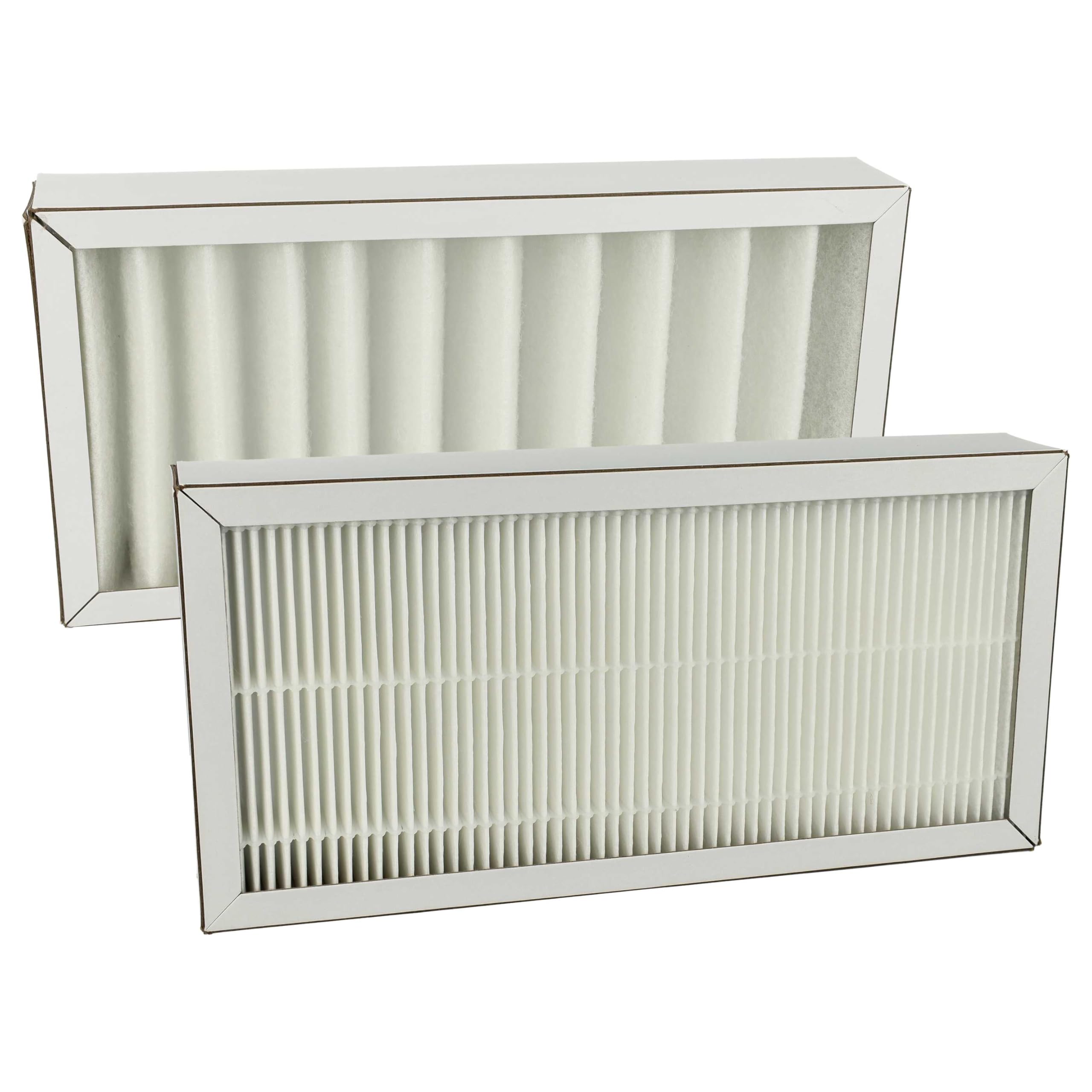 vhbw set di 2x filtri compatibile con Pluggit Avent R150 sistema di ventilazione - Filtri G4 / F7, bianco