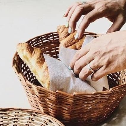 Swadeshi Bamboo Eco-friendly Handwoven Bamboo Roti Box size (8x4) Inch for your Kitchen Essentials.