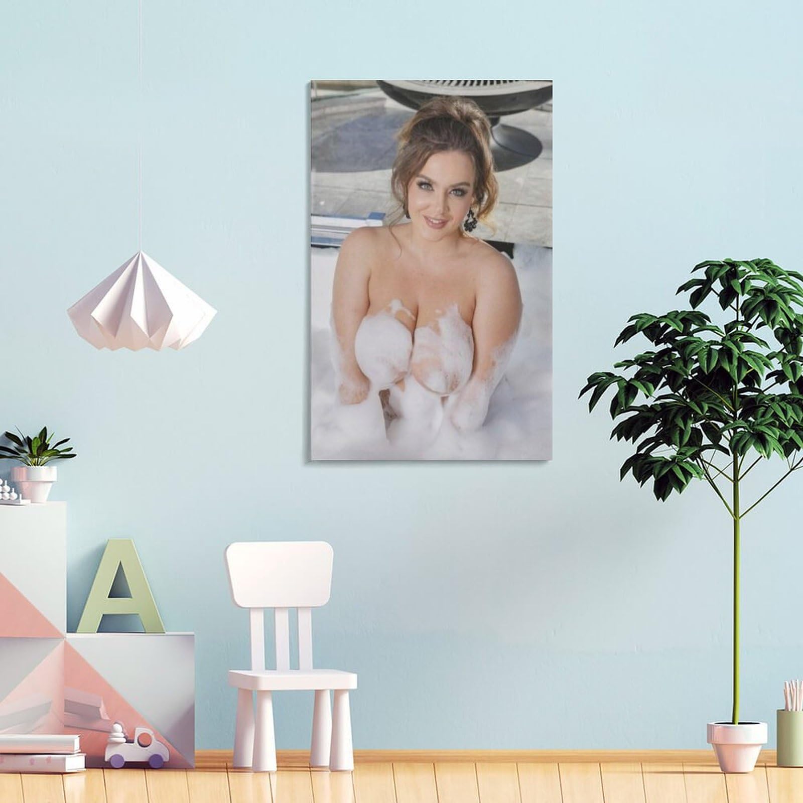 Póster De Estrella De Busto Grande Natasha Nice Sexy Bikini Traje De Baño  Modelo Póster Canvas