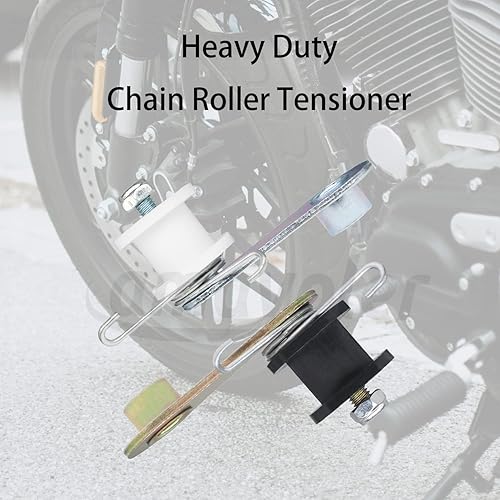 Miniatura 3 de Tensor de rodillos de cadena resistente con resorte y rodillos compatible con 110cc 125cc 140cc 4 ruedas Dirt Pit Mini Bike, ATV y motocicleta,