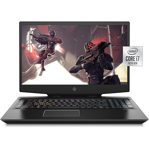 HP OMEN New 15 Gaming Laptop, 15.6" Full HD, Intel Core i7-10750H, NVIDIA GeForce RTX 2070 with Max-Q (8 GB), 16 GB DDR4 RAM, 1TB 7200 RPM SATA Hard Drive and 512 GB SSD Storage, RGB Keyboard