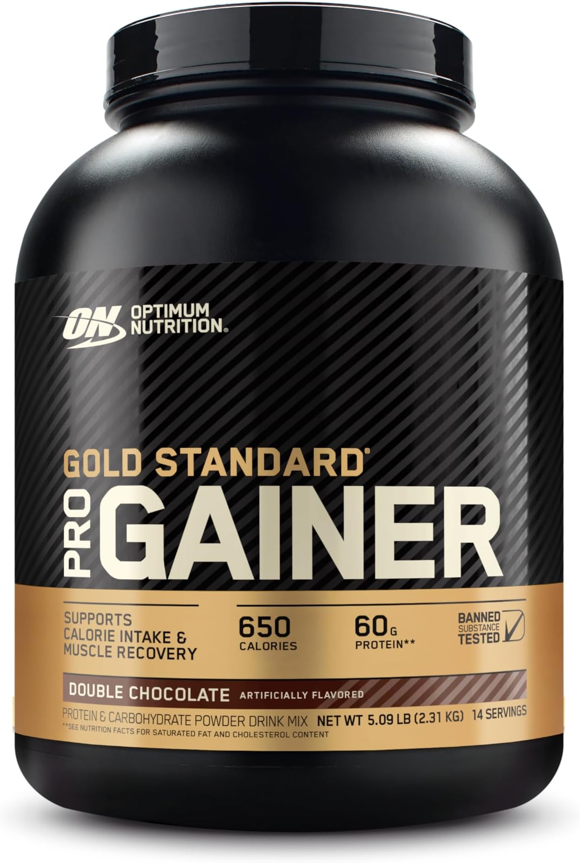 Optimum Nutrition GS Pro Gainer Weight Gainer Protein Powder, Double Chocolate, 5.09 Pounds (Packaging May Vary)