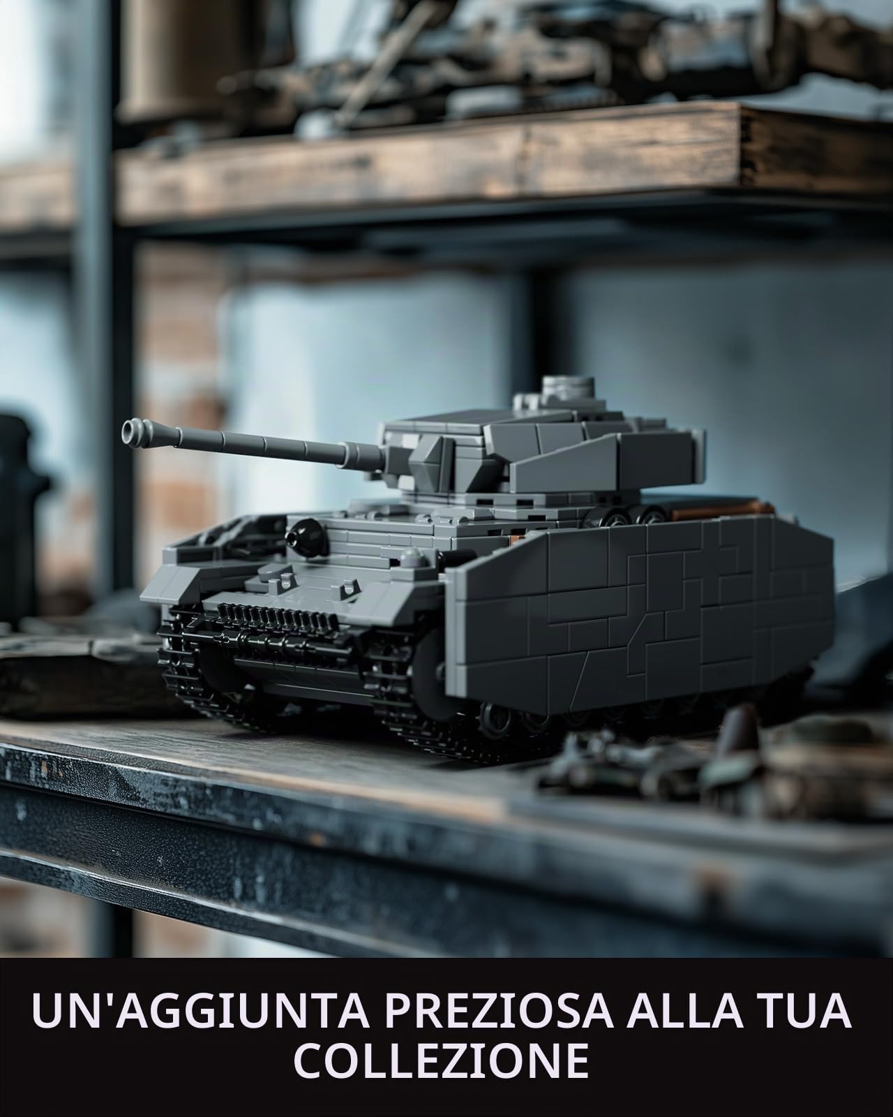 Nifeliz Panzer IV G Kit di Costruzione Carro Armato, Regalo per gli Appassionati di Militari Uomo e Donna, Militare Modello da Collezione per Adulti (1006 Pezzi, NF10312) | WW2 Tedesco da collezione Pz.Kpfw. Modello IV G Army per adulti da costruire ed es