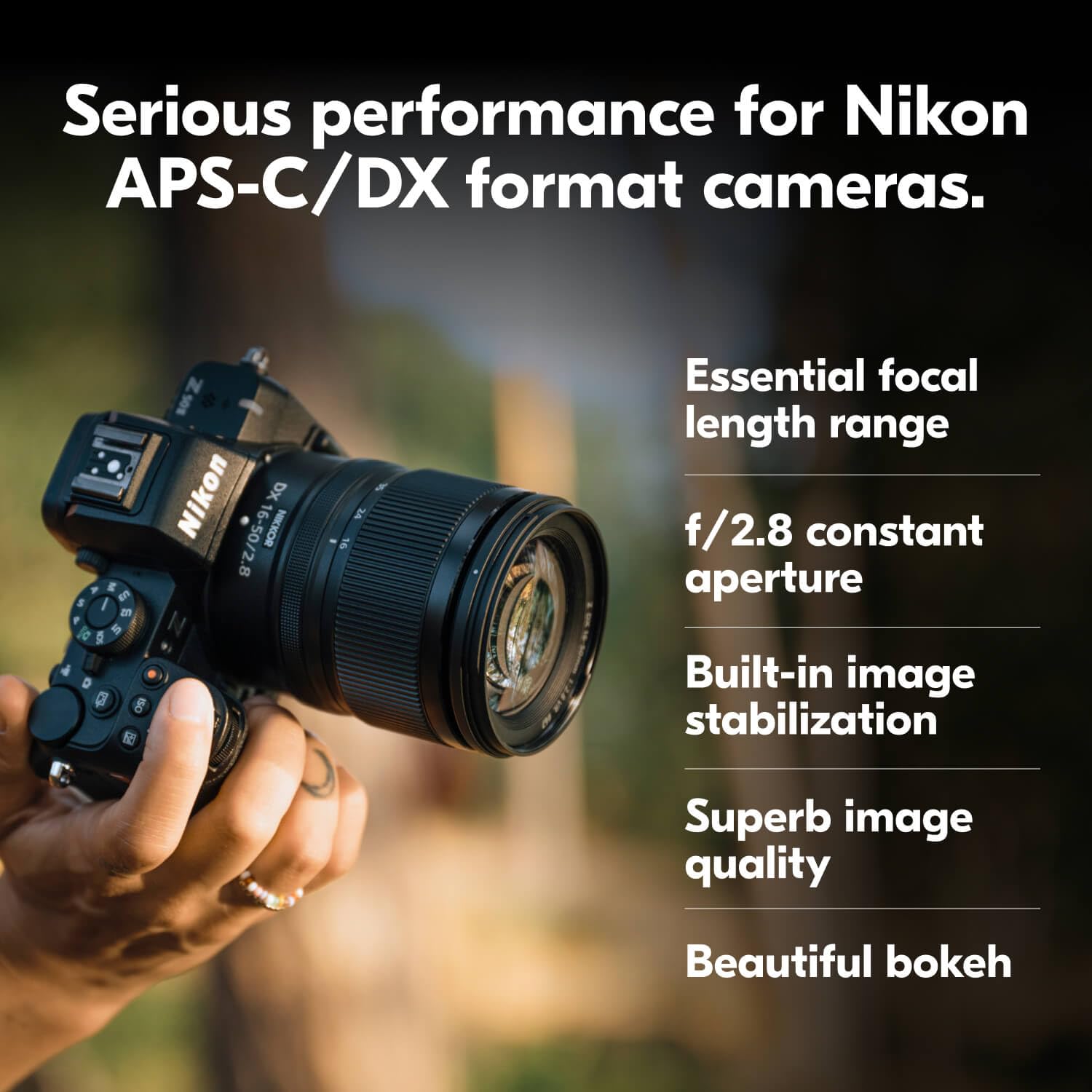 Amazon.com : Nikon NIKKOR Z DX 16-50mm f/2.8 | Premium Constant F