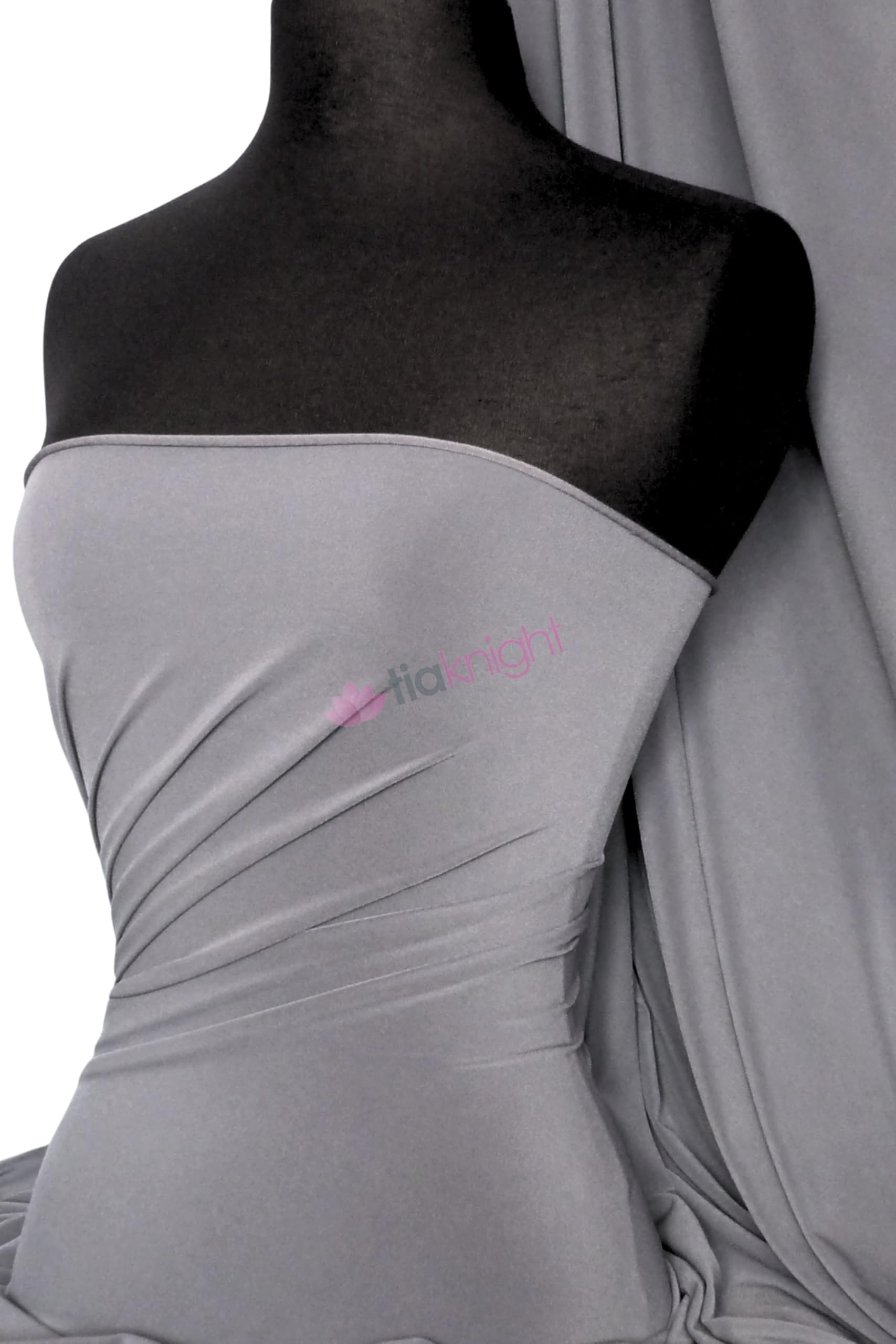 Tia Knight Cloud Grey Premium Quality Soft Touch Jersey Stretch Dressmaking Fabric Sold By The Metre 50+ Colours In Stock Same Day Dispatch By Q36 (, 1 Metre)