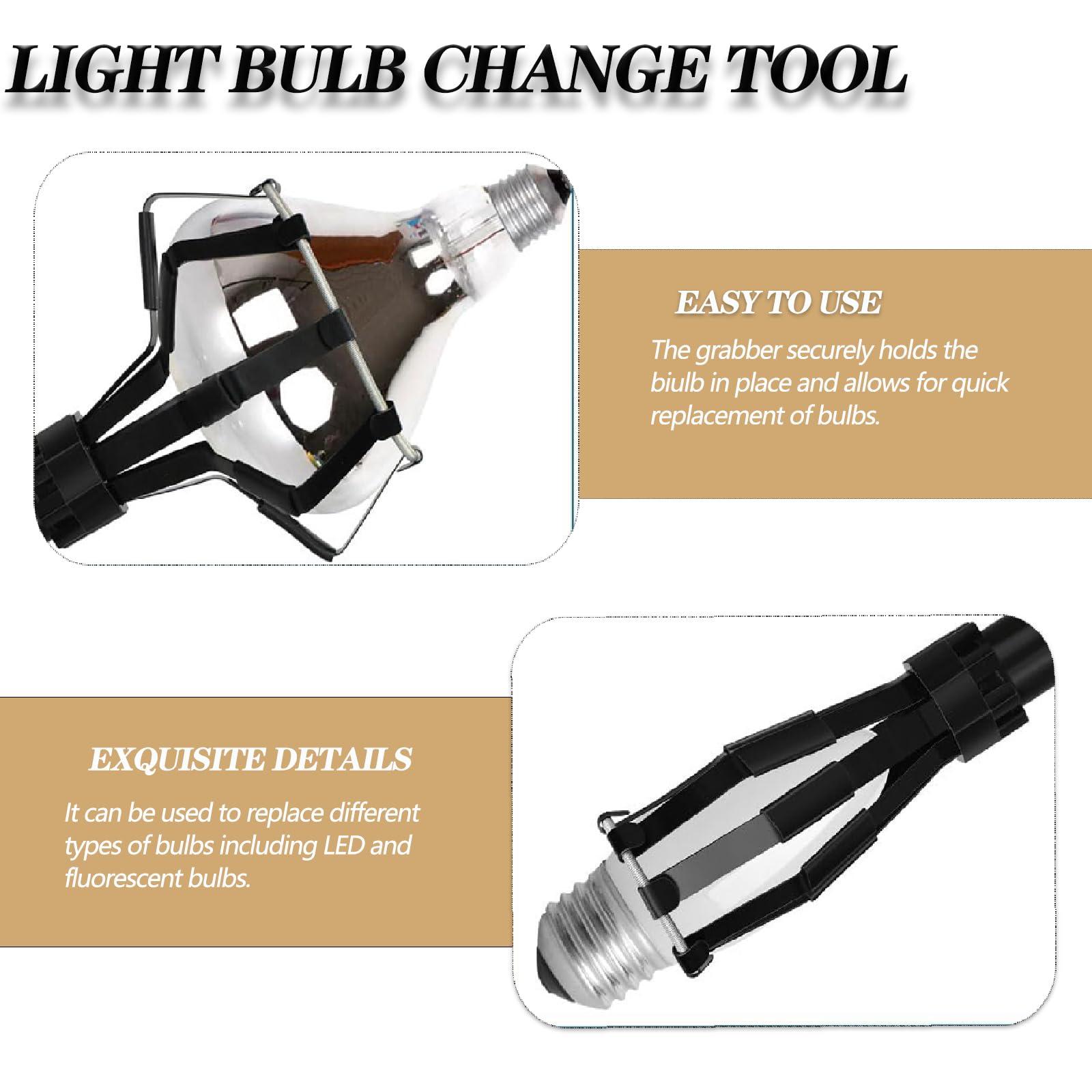 Light Bulb Changer Kit With Pole 12-Foot Extendable Light Bulb Changer ...