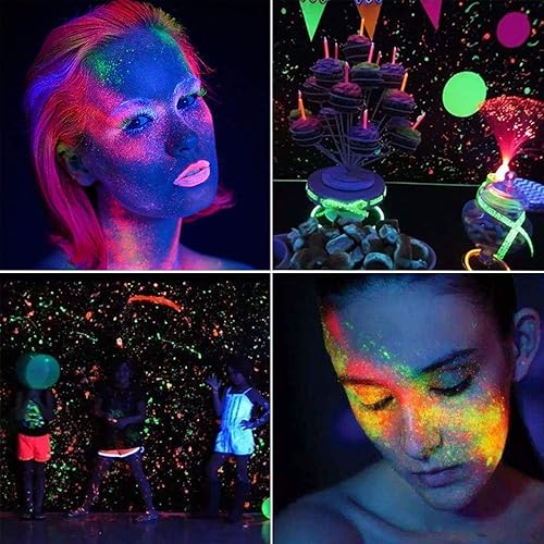 Miniatura 7 de Paquete de 5 luces LED negras de 10 W, luz de inundación de luz negra con enchufe, impermeable IP66 para exteriores, luz negra para fiesta de baile,