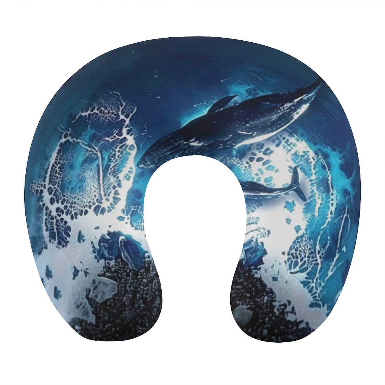 Btcowzrv Style Whale Shark U Shaped Neck Pillow Travel Pillows