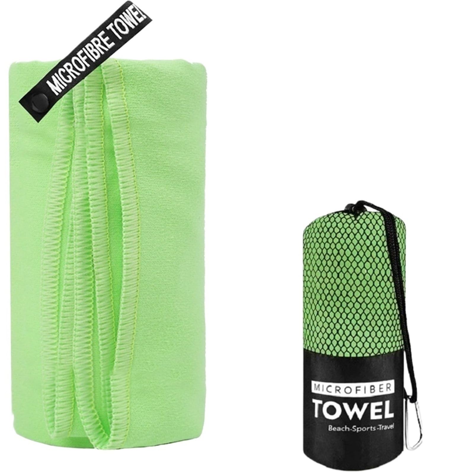 GMEqfhpOPS Camping Towels Super Absorbent Fast Drying Microfiber Travel Towel Quick Dry Ultra Soft Compact Gym Towel for Swimming Beach Towels Bath(Green,76x152cm)