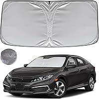 Vista 46 de KAYZT Parasol para parabrisas para Toyota Camry 2012-2017 LE XLE Hybrid SE XSE Sedan plegable, accesorios de ajuste personalizado para ventana