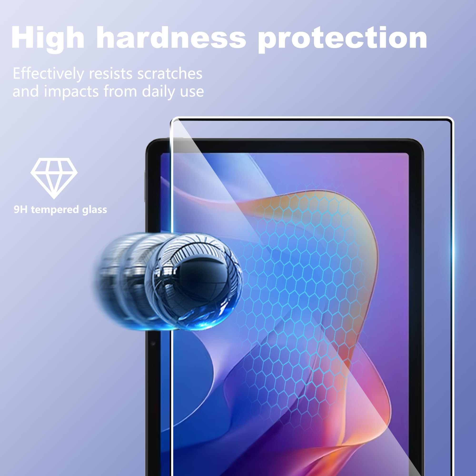Pellicola Protettiva in Vetro Temperato per Xiaomi Redmi Pad 2 / Redmi Pad 2 Play 11" 2025, Confezione da 2 HD Trasparente AntiGraffio