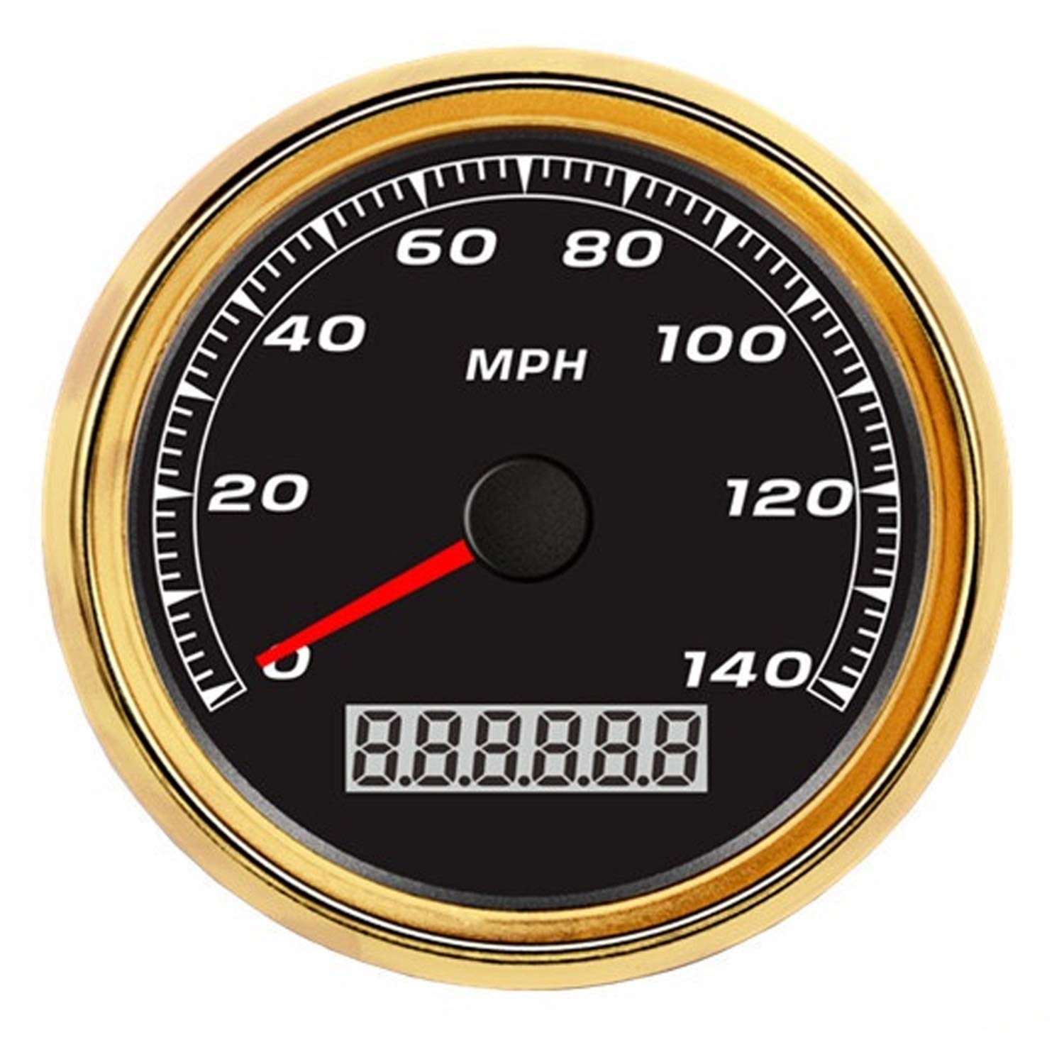 Calibrador automático Universal Car Truck Motocicleta medidor de Auto GPS Velocímetro Speedo Odómetro 140MPH con luz de Fondo 12 V 24 V para reemplazar