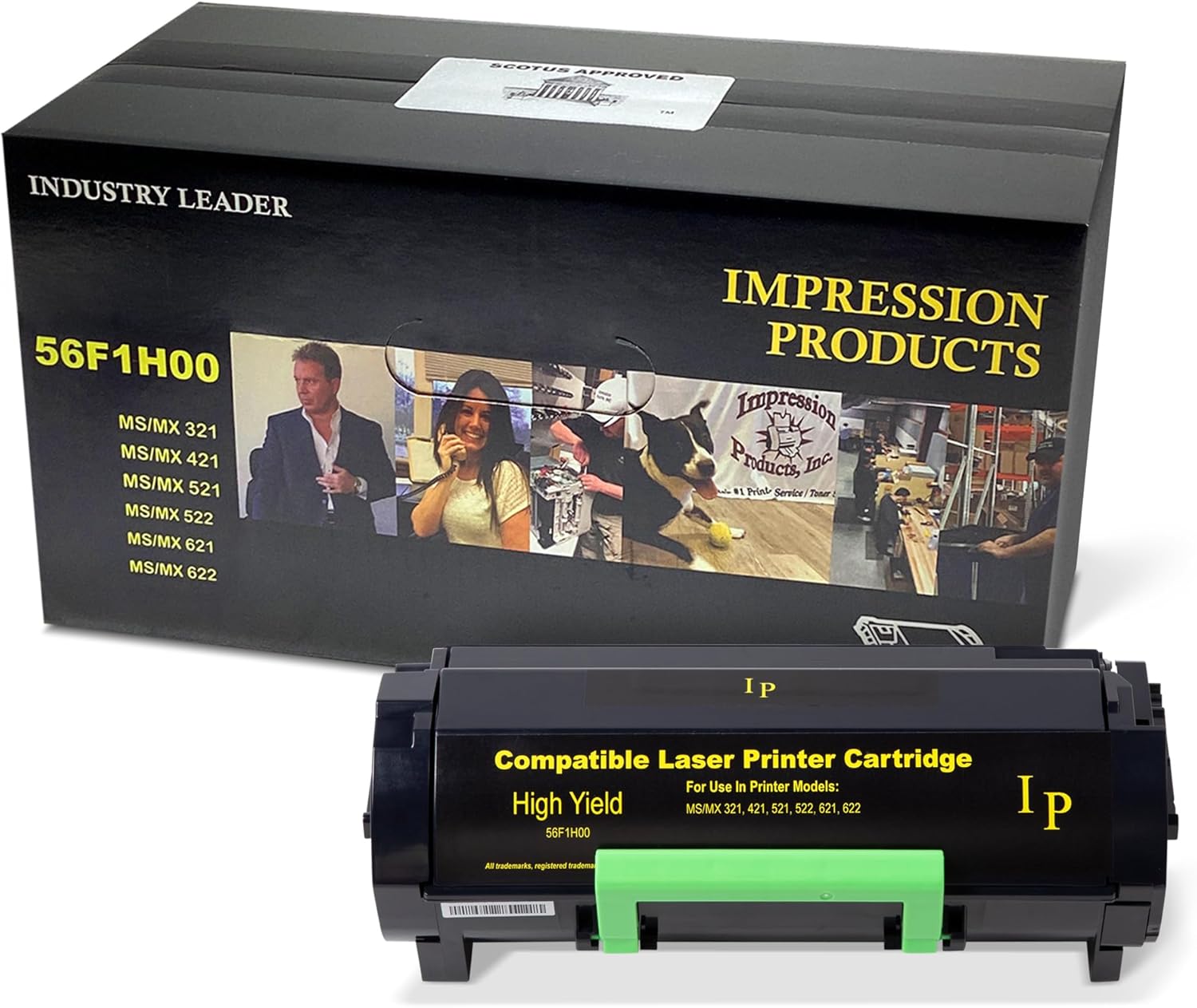 High-Yield Toner Cartridge 56F1H00 – 15,000 Page Yield – Compatible with Lexmark MS321, MS421, MS521, MS621, MS622, MX321, MX421, MX521, MX522, MX622