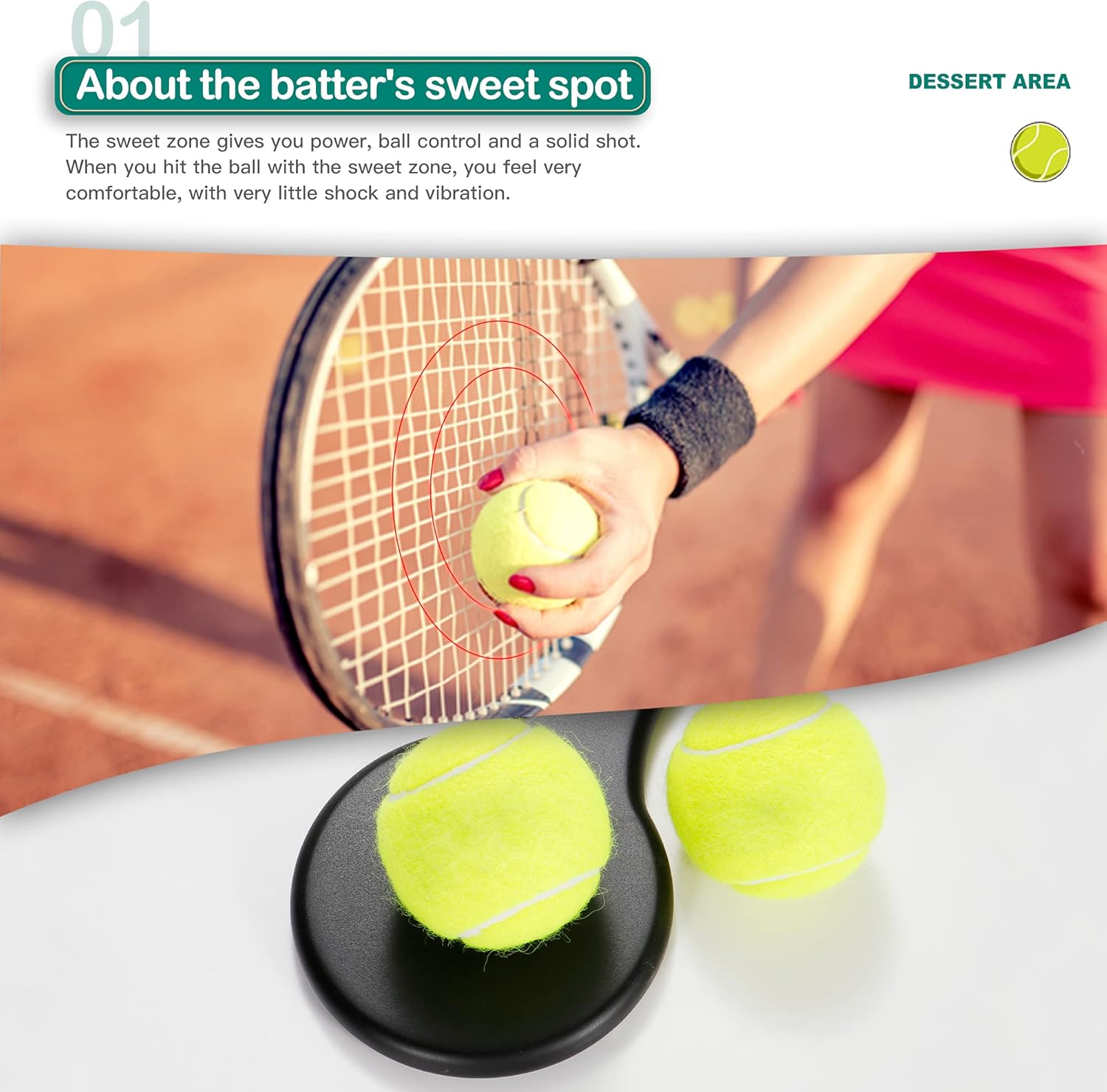 LITIAN Tennis Racket Sweet Spot Trainer Carbon Training Tennis Point Racket Spoon Racket Tennis Equipment for Tennis Sports Training : Sports & Outdoors