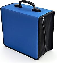 alavisxf xx CD Case, 432 Capacity DVD Case Holder, Heavy Duty Zipper Movie Media Storage Organizer Binder Wallet for Car H...