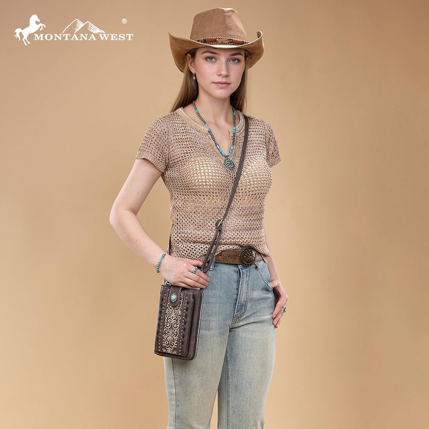 Montana West Small Crossbody Bags for Women Western Handbag with Cash Slots - Image 2