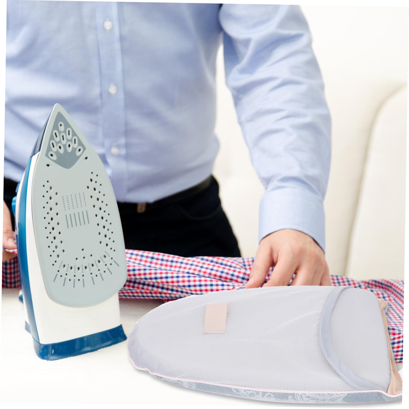 STOBAZA 4pezzi Guanto Da Stiro Con Copertura Isolante Per Stiro Portatile Accessorio Per Viaggi e Uso Domestico Con Design Fiori