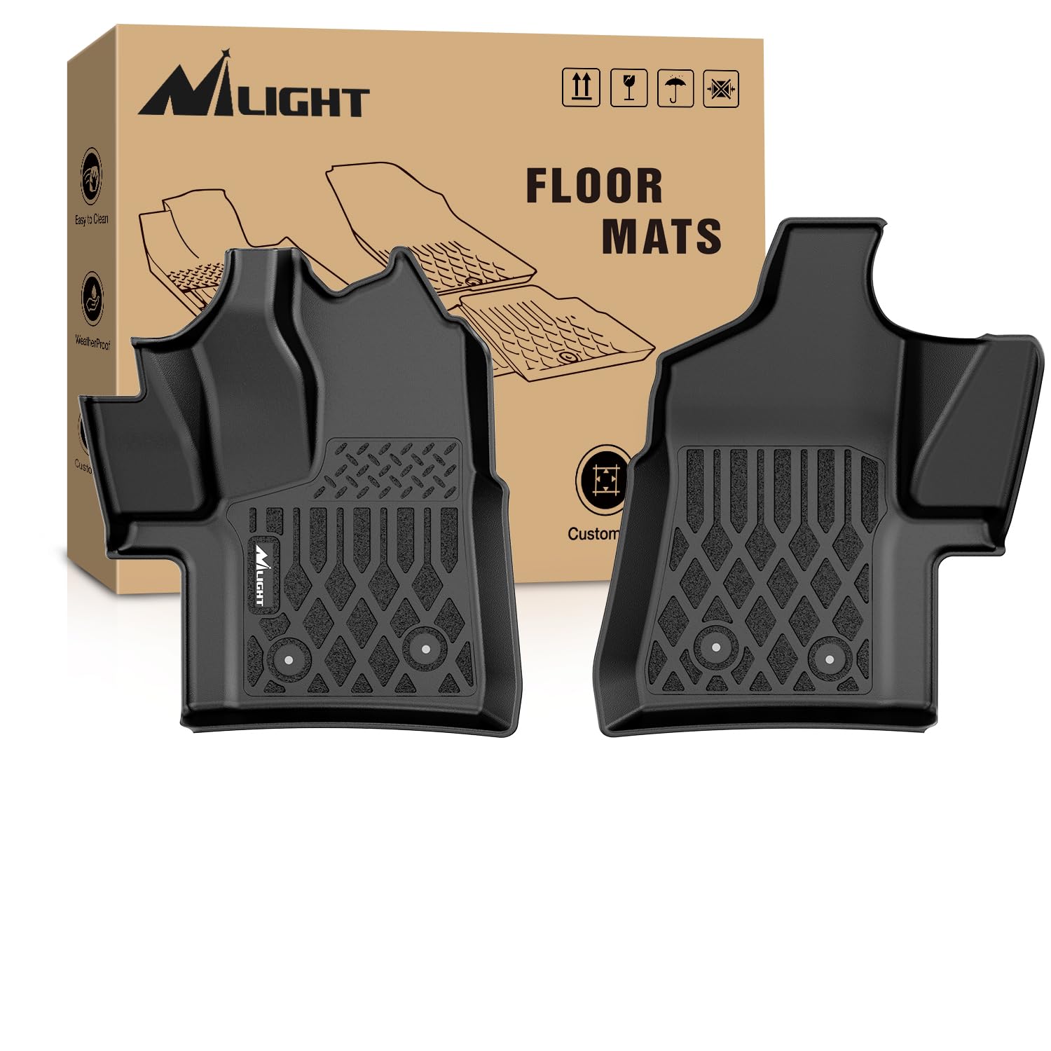 Nilight TPE Floor Mats for Ford Transit