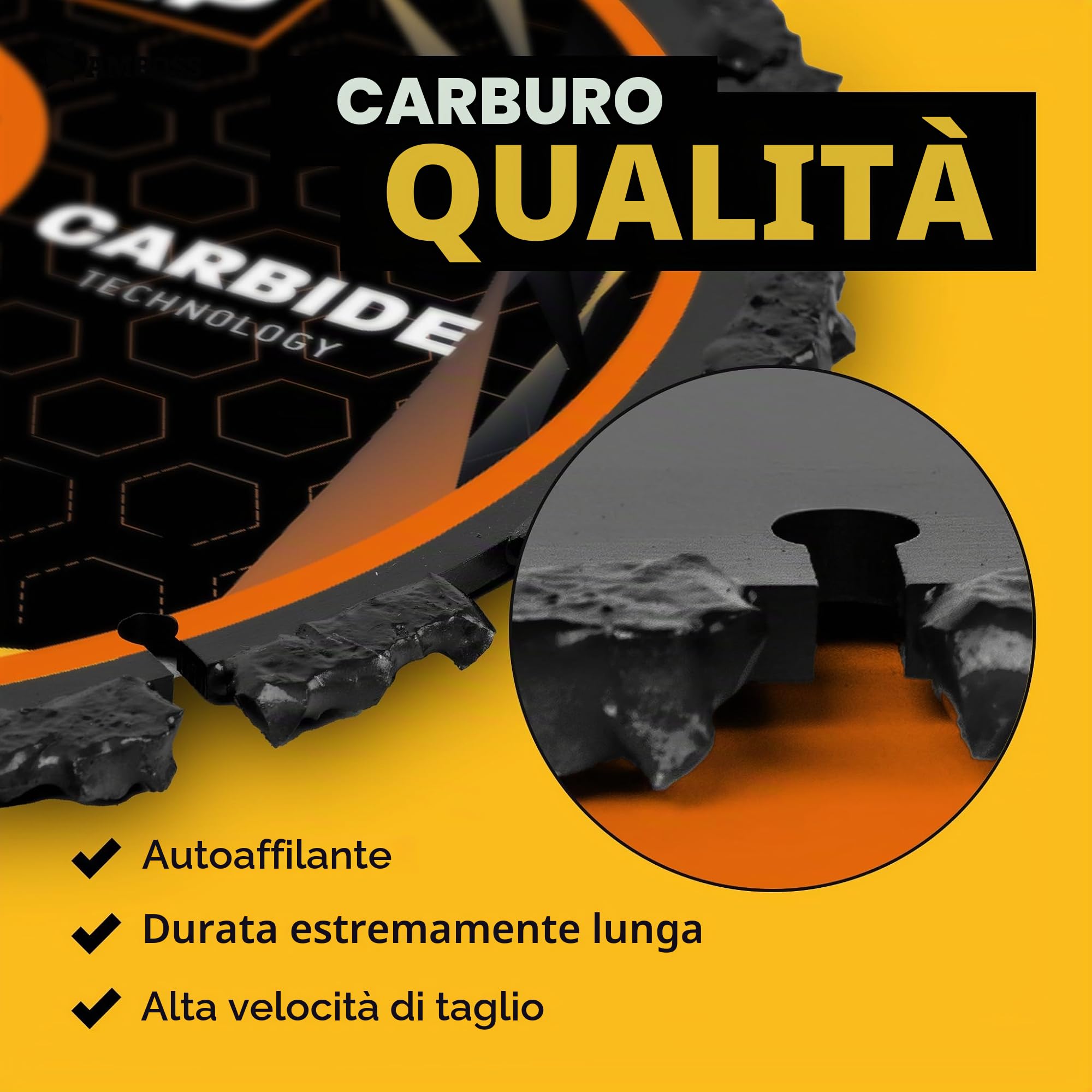 Amboss, SMG 52P, disco diamantato da taglio, per radici e tronchi d'albero, legno, gomma dura, asfalto, Ø 125 mm x 22,2 mm, 1