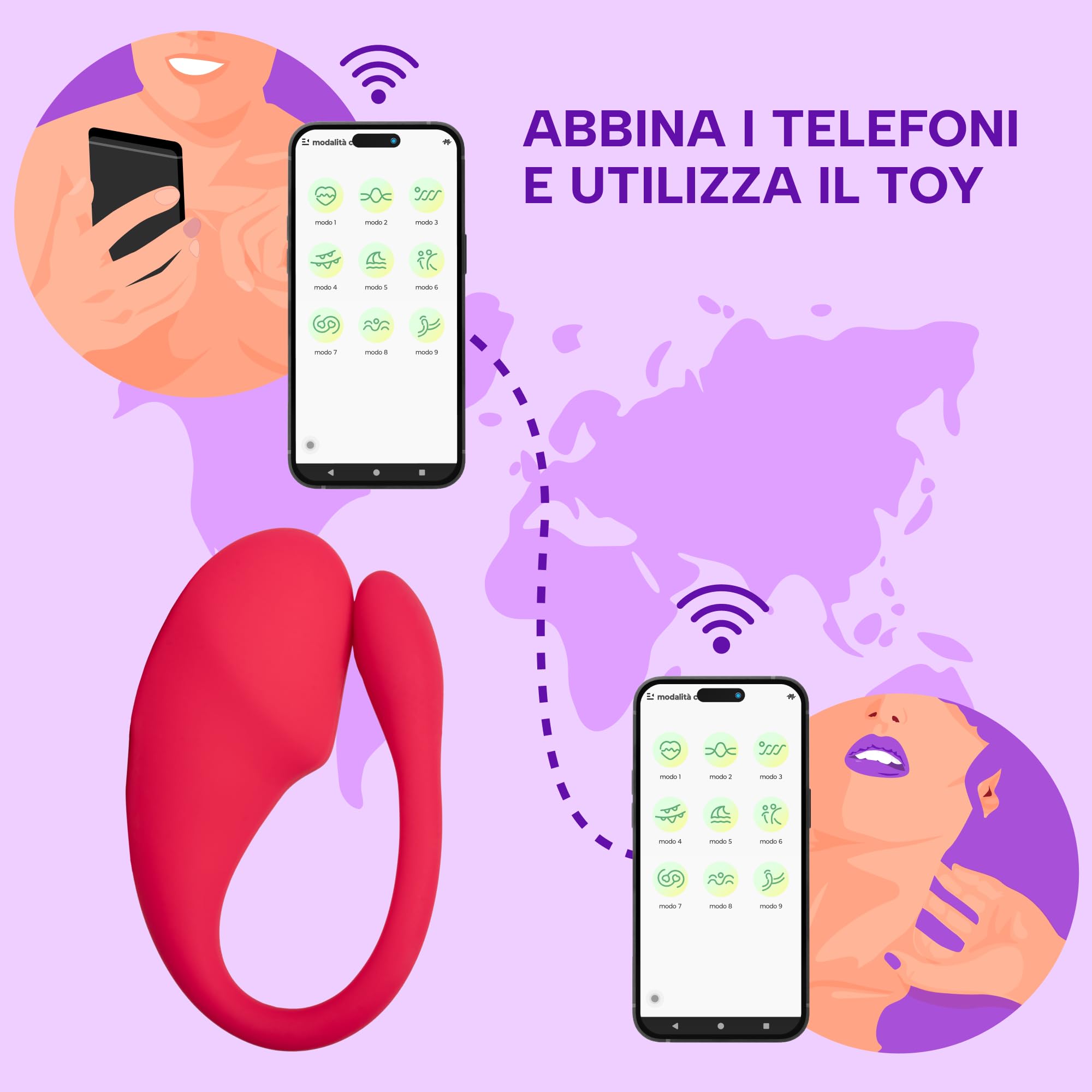 MySecretCase Ovetto Vibrante con Telecomando Stimolatore Clitoride Femminile 9 Modalità di Vibrazione Sexytoysys Donna Vibratoreper Donna Punto G Squirting Comando a Distanza Impermeabile Fucsia