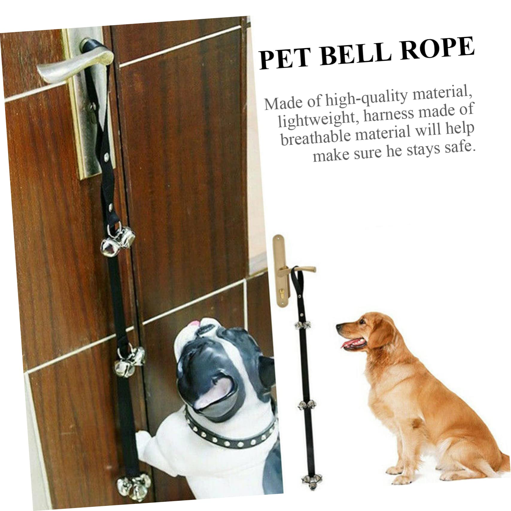 Yardwe 1Pc Pet Alarm Bell Rope Portable Dog Bell Traction Rope with Bells for Easy Pet Notification and Safety Durable and Comfortable Design for Your Furry Friend