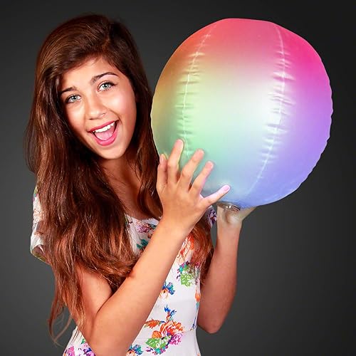 Miniatura 3 de Bola de playa iluminada con luces LED que cambian de color (juego de 12)