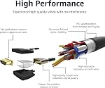 Amazon Basics Haute vitesse HDMI Câble (18Gbps, 4K/60Hz) - 6 Pieds, boîte de 5, Broyage en nylon