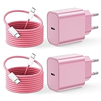 2-Pack 25W USB C Caricatore for iPhone17/17 Pro/17 Pro Max/Air/ 16 15 Series