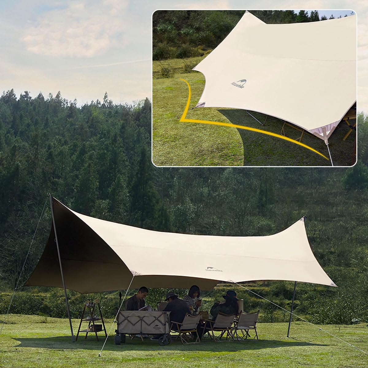 Amazon | Naturehike アウトドア キャンプ用タープ防災 軽量 収納袋