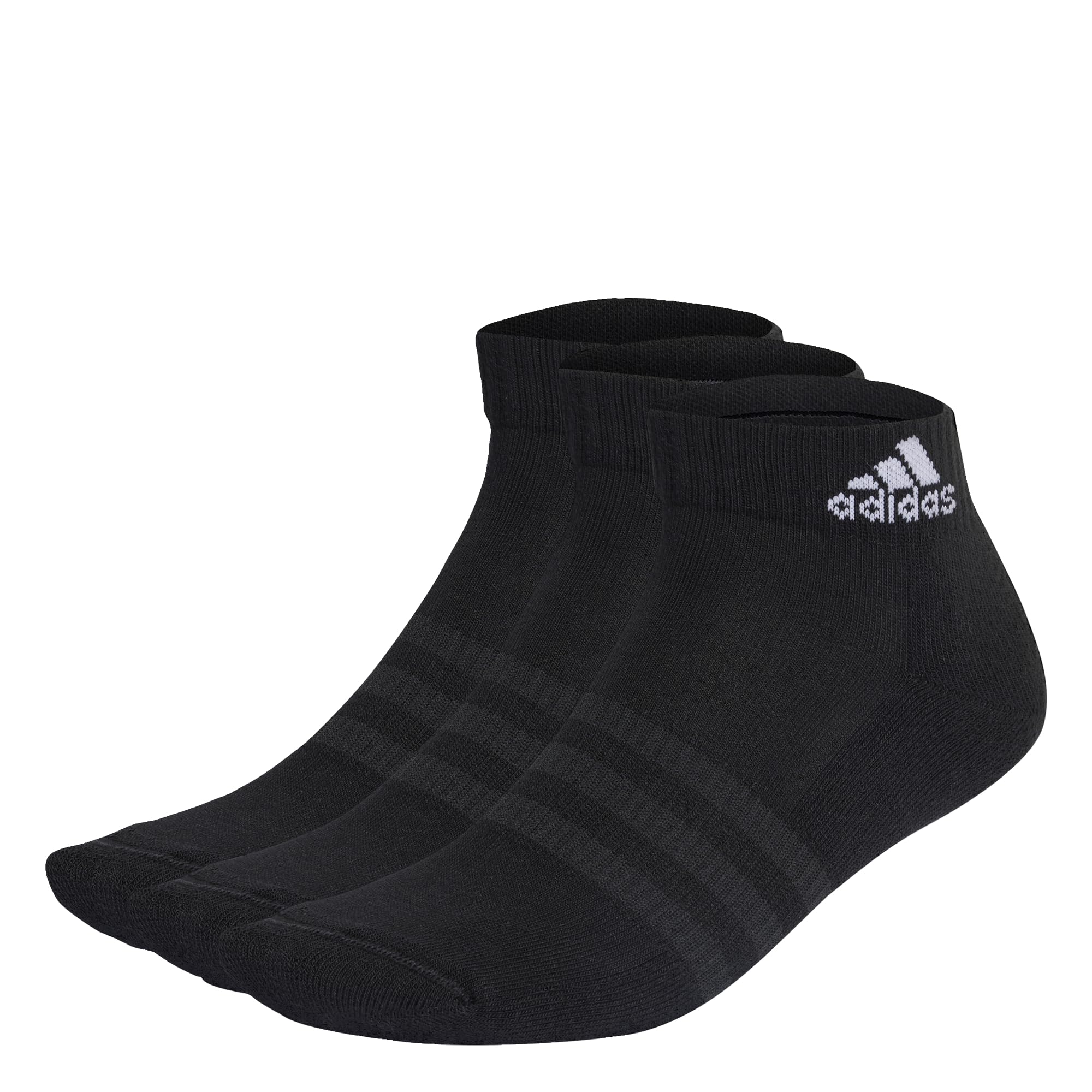 adidasUnisex Cushioned Sportswear Ankle Socks 3 Pairs