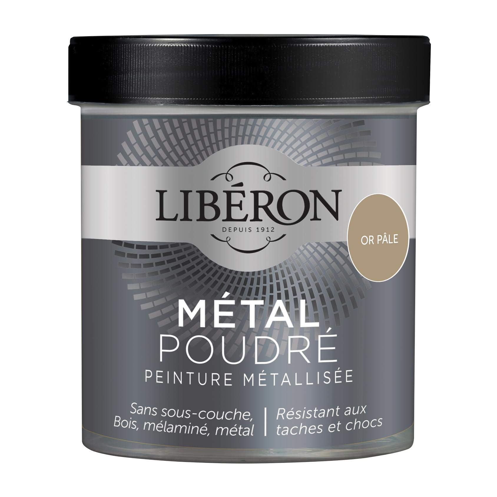 Peinture Le Métal Poudré Libéron Or pâle 500 ML pour relooking