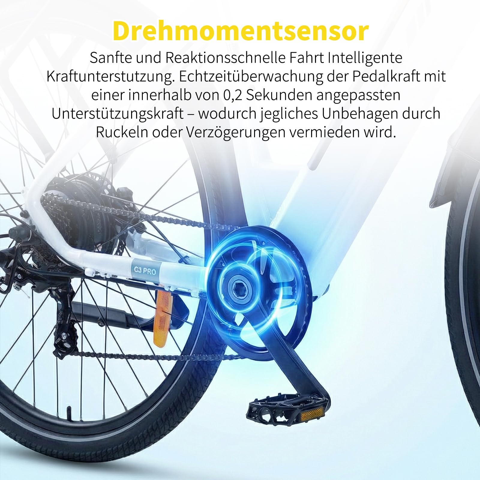 ttgo 28 Zoll E-Bike für Damen Herren, Trekking Ebike 36V 20Ah Akku Drehmomentsensor, 250W Motor 25 km/h 7-Gang, 80–120 km Reichweite, Hydraulische Scheibenbremsen, LCD Display, C3 PRO