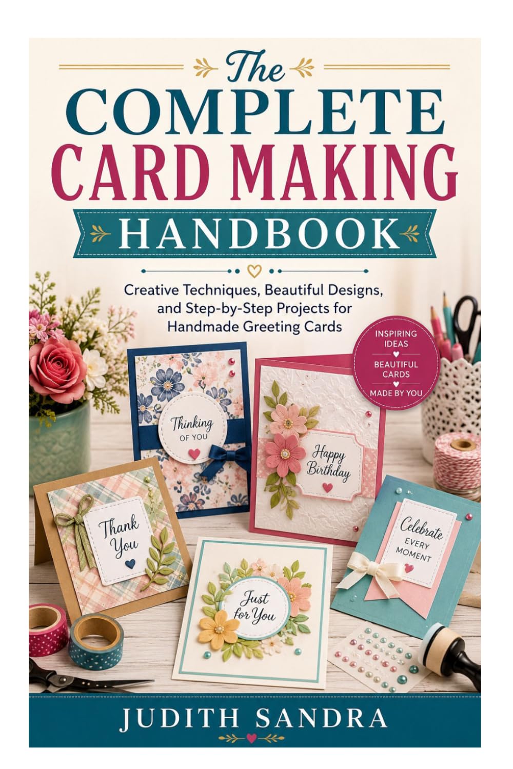 The Complete Card Making Handbook: Creative Techniques, Beautiful Designs, and Step-by-Step Projects for Handmade Greeting Cards