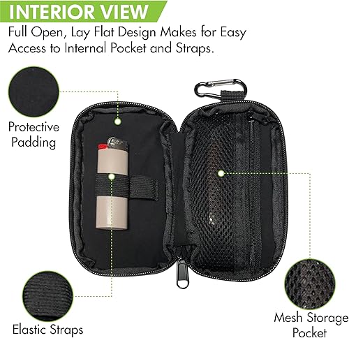 Miniatura 6 de CANNY Bolsa de bolsillo a prueba de olores  Bolsa de viaje para eliminar olores de tamaño bolsillo Contenedor inodoro  Estuche medicinal con carbón