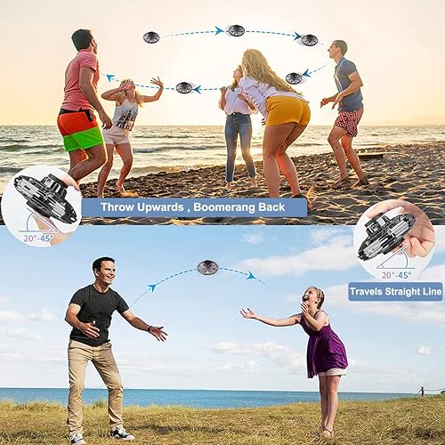 Miniatura 3 de Flying I Fly Spinner, Fidget Spinner Juguetes Voladores, Mini Fly UFO Boomerang Dron controlado a mano, artículos geniales, regalos para niños,