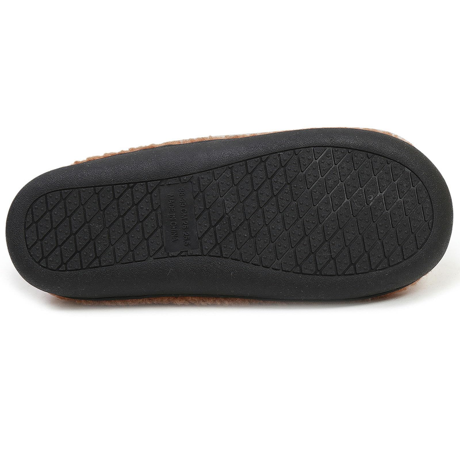 Pantofole Velvet Caldo E Scarpe di Cotone di Casa Spessa Non Slittanti Inverno con La con Salvataggio di Cotone-nero-44-45