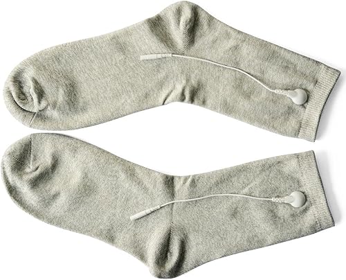 Miniatura 3 de Par de guantes de electrodo TENSEMS de fibra conductora y rodilleras de masaje y calcetines de masaje con 6 unids cables de plomo adaptador para