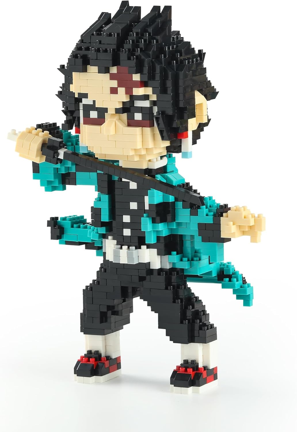 MACTANO Anime Demon Figure Micro Mini Building Set Slayer Tanjiro Kamado Building Block Toy for Adult-1187pcs