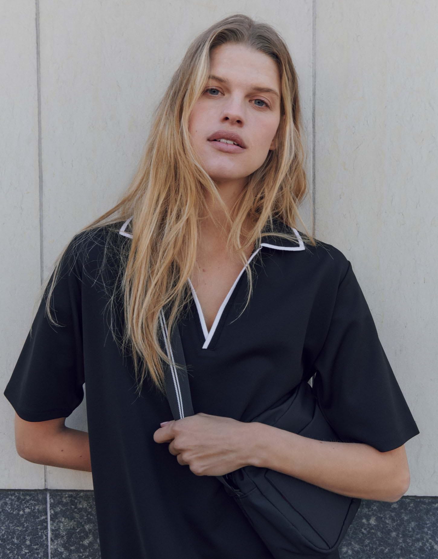 OPUS Damen Minikleid | WEMBLI Modernes Polokleid mit College Flair