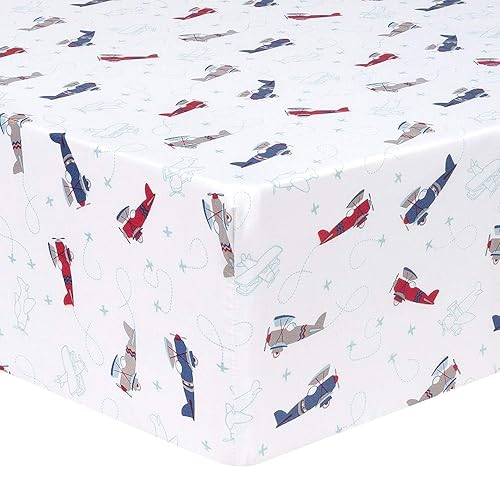 Miniatura 6 de Sammy & Lou Adventure Awaits - Juego de ropa de cama para cuna de bebé de 4 piezas para niños, incluye edredón, sábana bajera para cuna, falda de