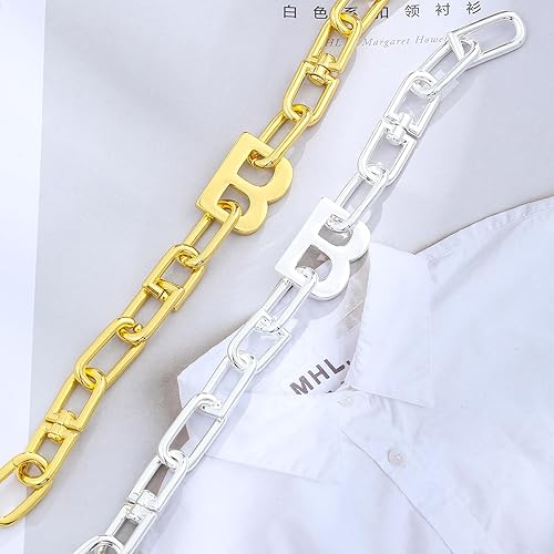 Miniatura 6 de AIMADE Pulseras de oro para mujer, chapado en oro de 14 quilates, estilo retro, simple, cadena Figaro, pulsera ajustable para mujeres y hombres