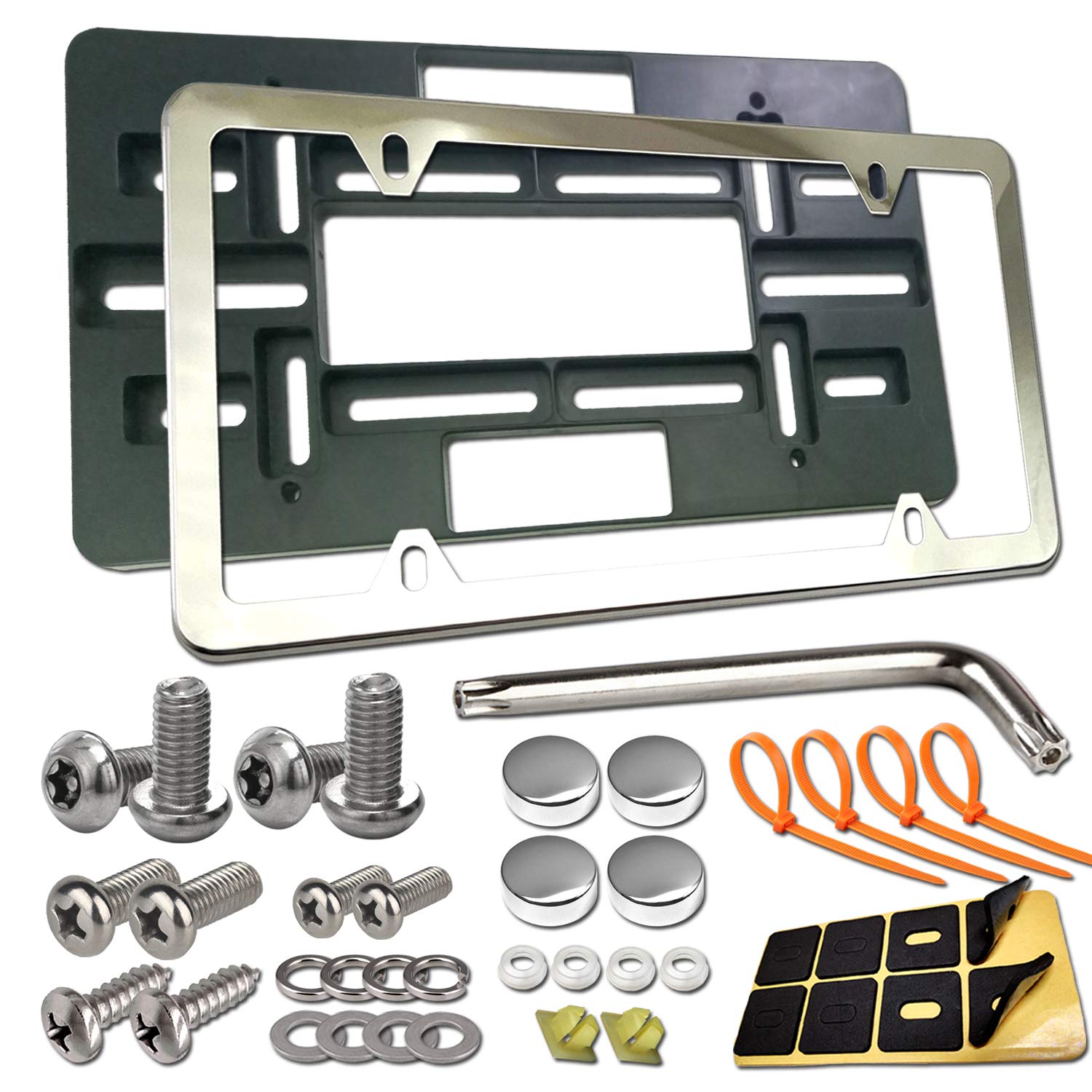 Buy AOOTF Front License Plate Bracket Universal Front Bumper Plate ing