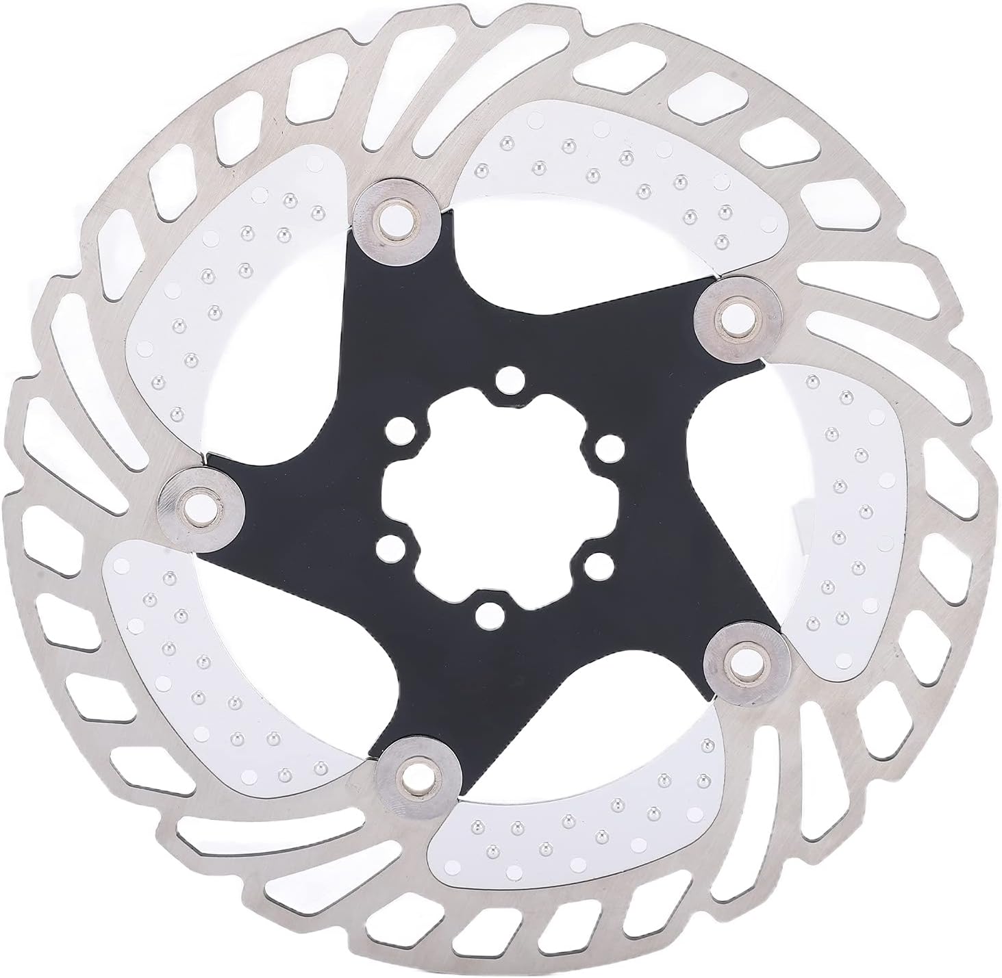 Disc Brake Rotor Black CNC Engraving Milling Anodized Marking Bike Accessories for Mountain Bicycle Aluminum Alloy 180mm