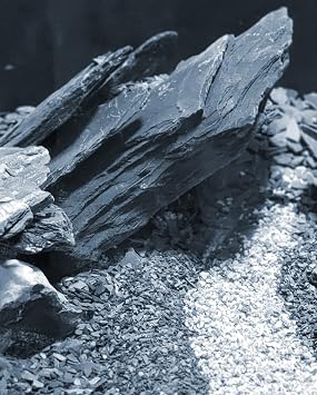 Natural Slate Stone 5 to 7 Inches - USA Sourced and Packaged for Aquascaping Aquariums, Terrariums, Paludariums, Reptile Enclosures, and Gardens (10lbs)