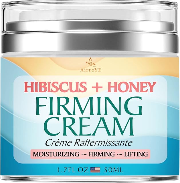Hibiscus and Honey Firming Cream,Skin Tightening Cream,Neck Firming Cream,Skin Firming and Tightening Lotion, Body Cream Moisturizing Lotion For Lifting,Firming,Tightening Skin. -1.7 FL OZ