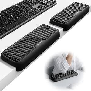 Vaydeer 2-Piece L-Shaped Elbow Rest Pad Desk Edge Cushion for Office and Gaming