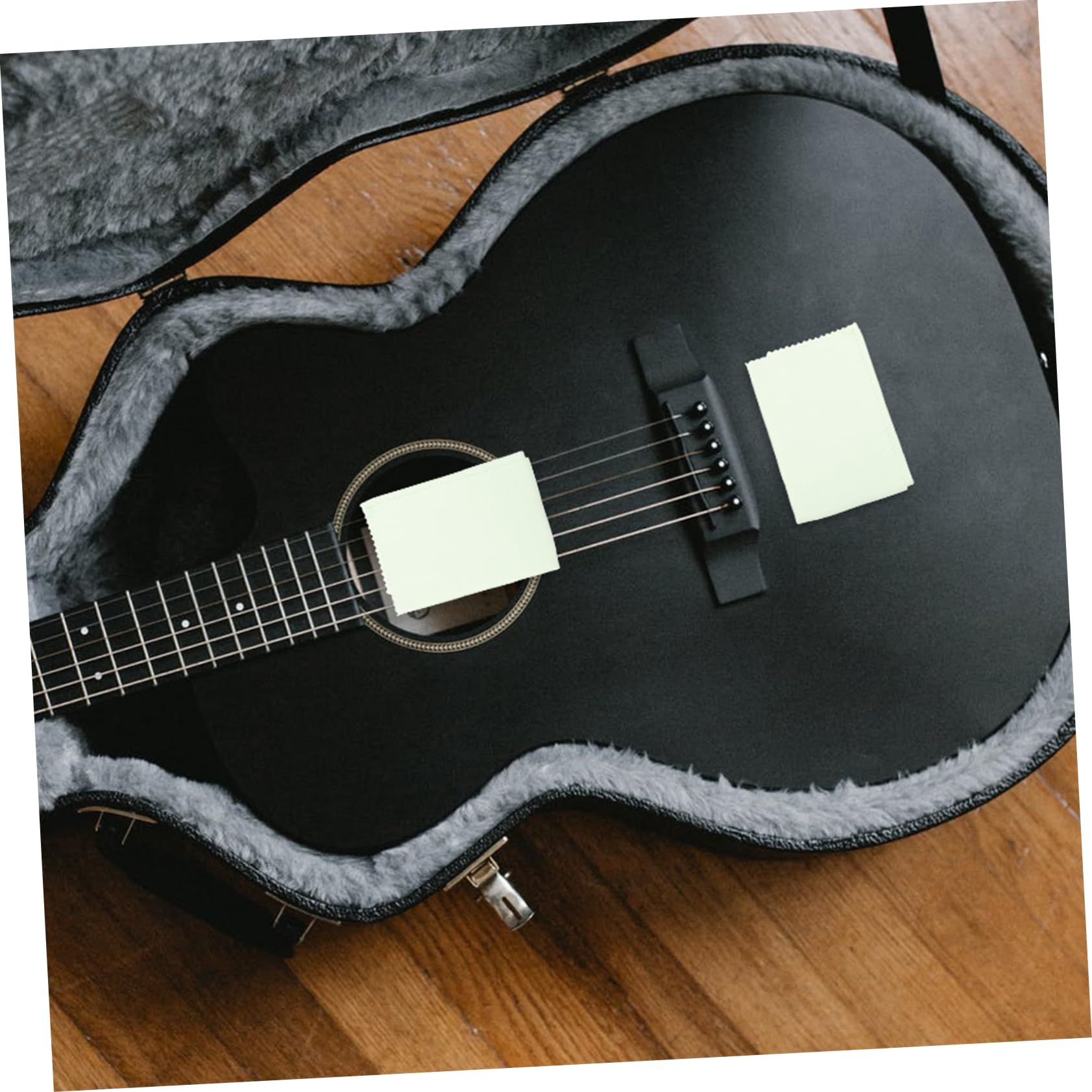 HANABASS 5Pcs Musical Instrument Cleaning Cloth Durable Reusable Wipe Cloths for Ukulele Guitar Violin Random Color Lightweight and Portable Cleaning Supplies for Musicians Random Color