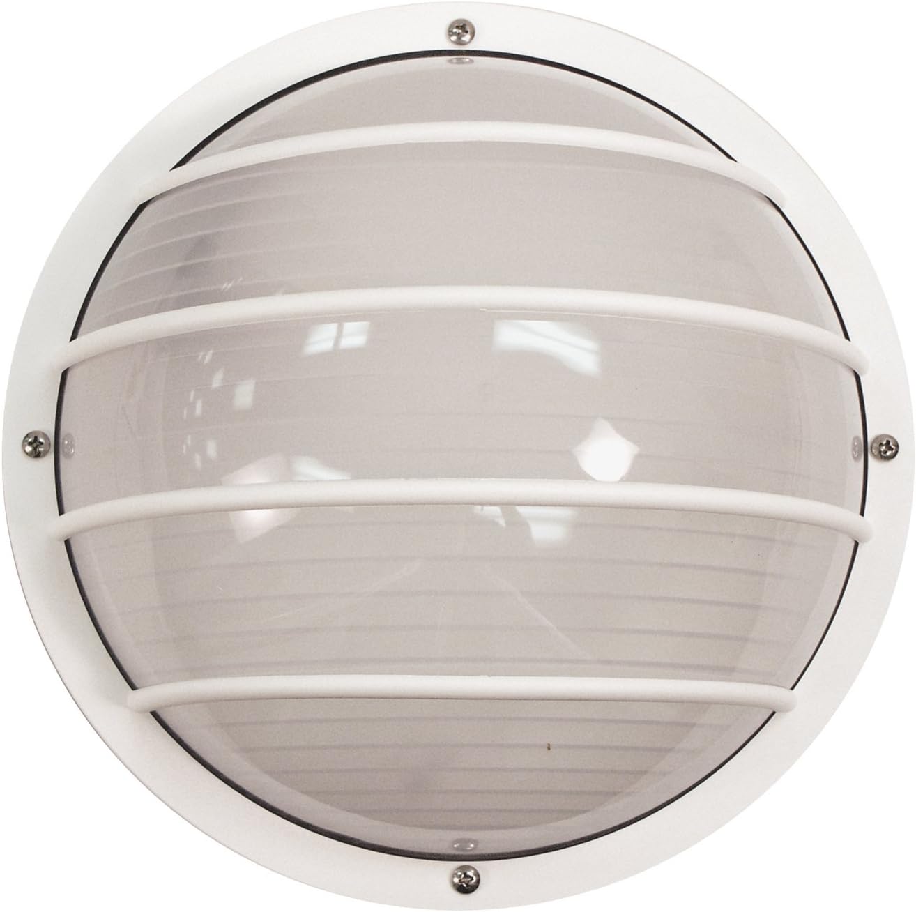 Sunlite 49006-SU LFX/DOD/EL/WH/FR/40K Decorative Outdoor LED Eurostyle Linear Polycarbonate Fixture, White Finish, Frosted Lens